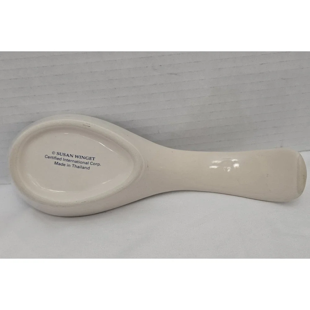 Vintage Susan Winget Sunflower Ceramic Spoon Rest Certified International 1990s